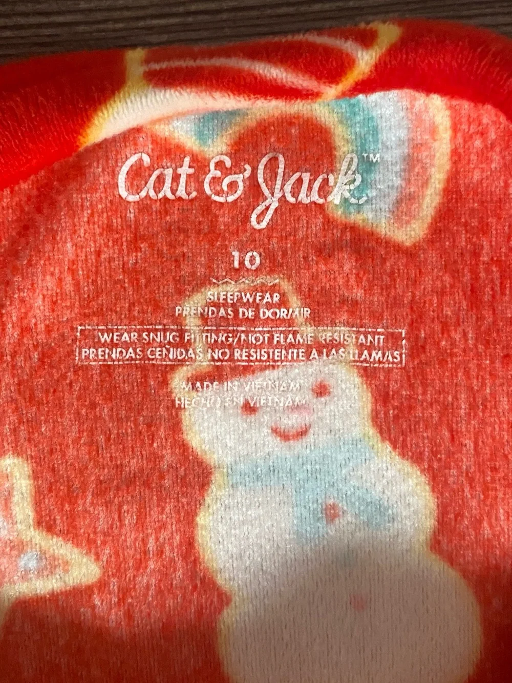 Holiday velour pajama set